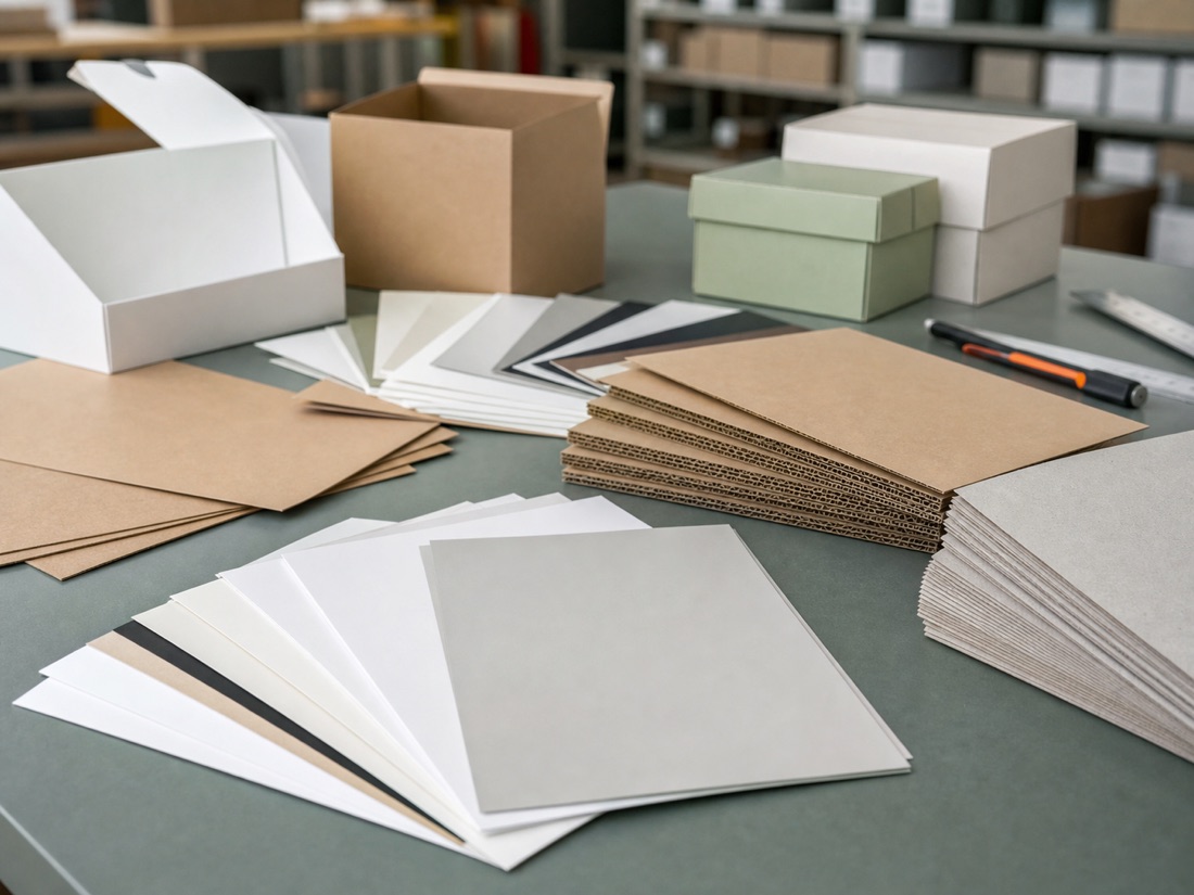Material selection in packaging production