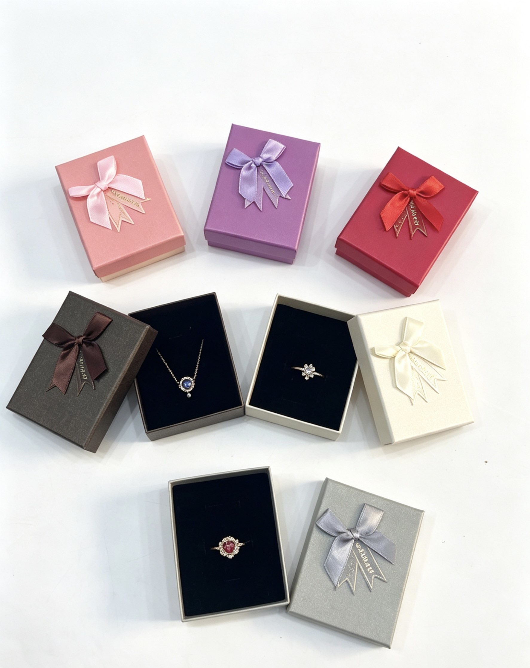 Open Jewelry Box Layout packaging