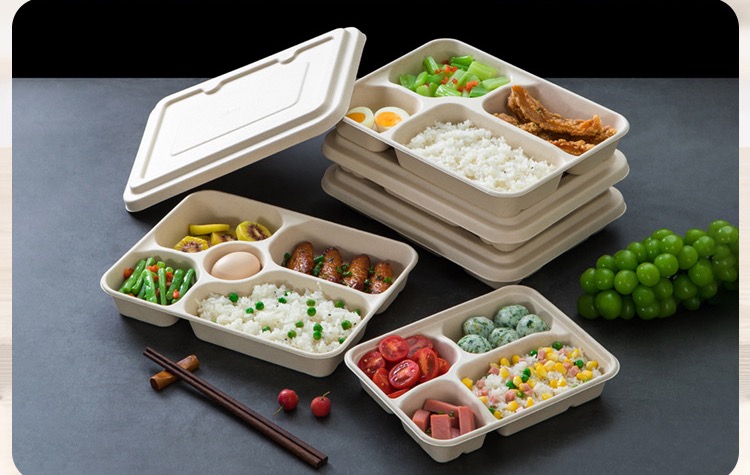 Lidded Compartment Tray Stack packaging