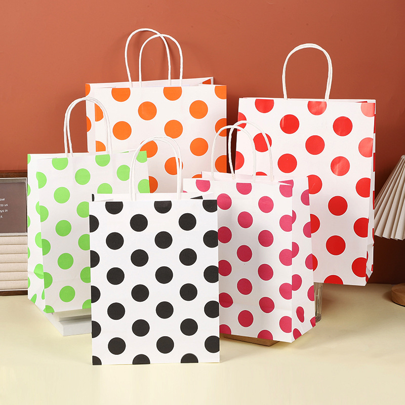 Polka Dot Paper Bag Color Set packaging